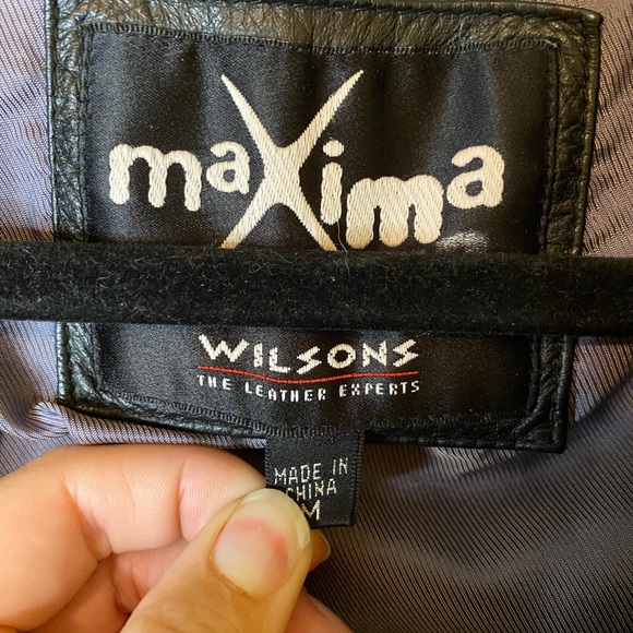 Wilson’s Leather Genuine Leather Black Button Down Women’s Jacket Size M - Picture 3 of 13